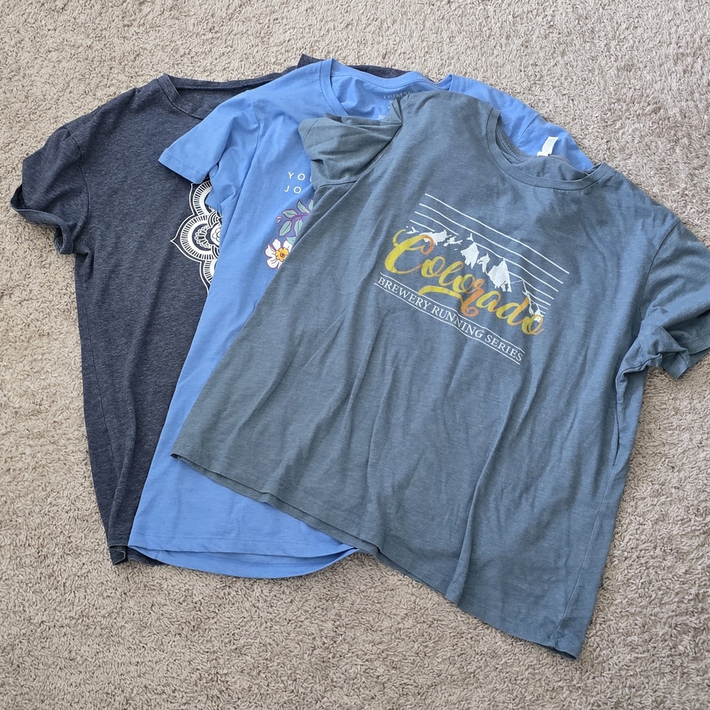 Source Unknown Short Sleeve Tees - Gray, Blue, Green